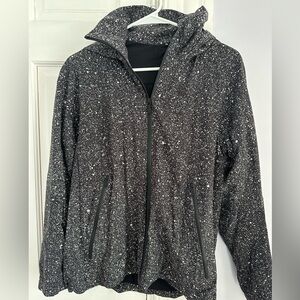 Lulu lemon Women's Black Speckled Hooded Jacket